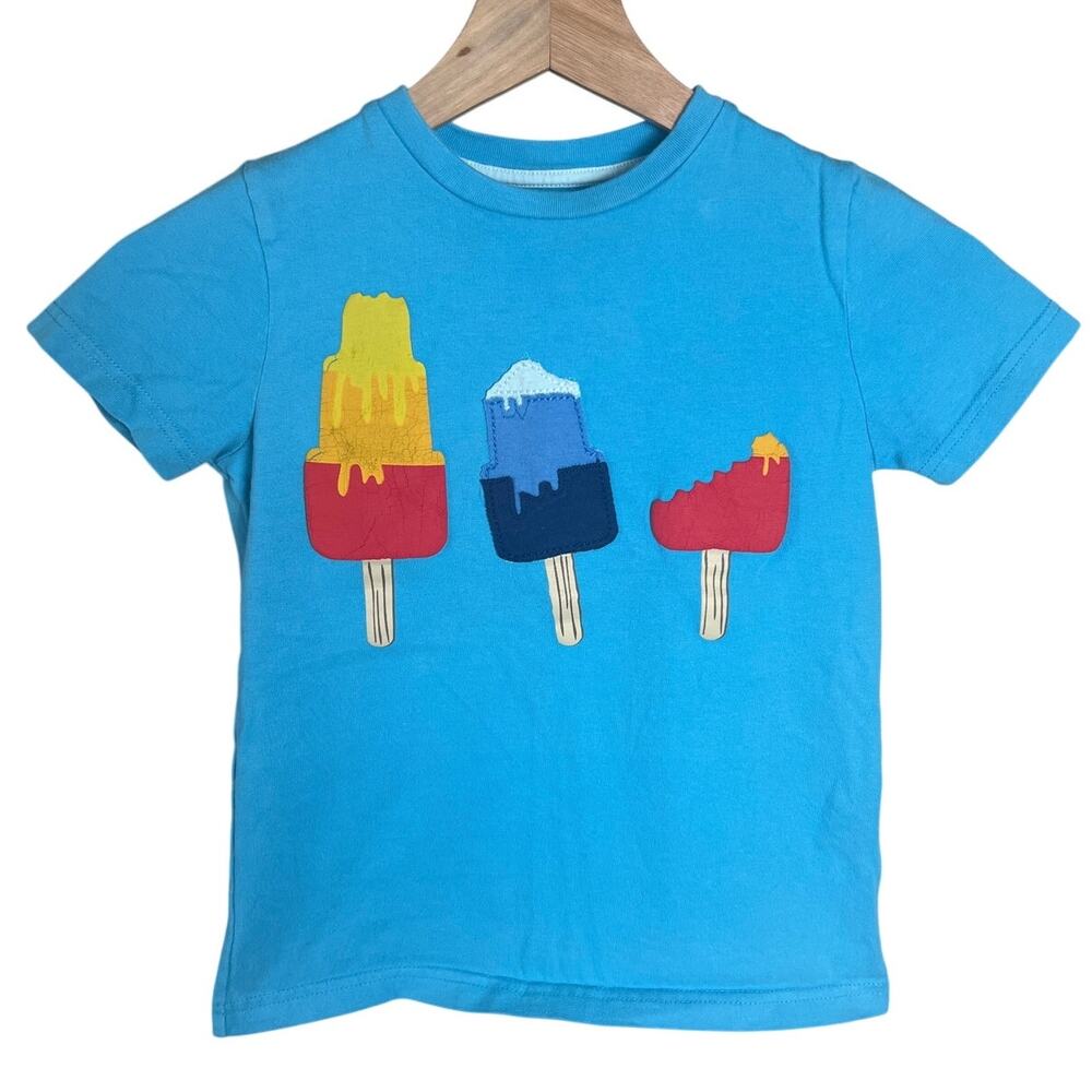 Mini Boden 5-6Y Popsicle T-shirt Toddler Blue